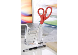 Schaar Scotch 18cm universeel rood blister