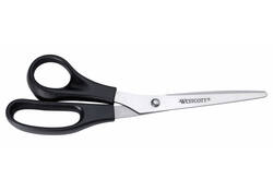Kantoorschaar Westcott 210mm met kunststof grip linkshandig rvs