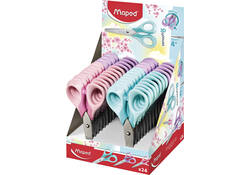 Schaar Maped Sensoft 13cm display á 24 pastel assorti