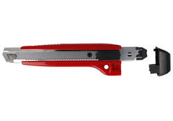 Snijmes Westcott premium 18mm met schuifsluiting rood
