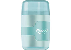 Puntenslijper Maped Connect 2gaats met gum display á 20 stuks pastel assorti