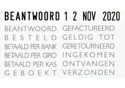 Woord-datumstempel Colop 04000 met 12 teksten