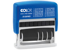 Woord-datumstempel Colop S120 mini-info dater 4mm