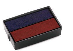 Stempelkussen Colop 6E/10 rood blauw