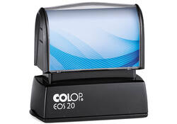 Tekststempel Colop EOS 20 flashtechnologie met stempelplaat