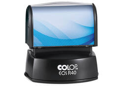 Tekststempel Colop EOS R 40 flashtechnologie met stempelplaat