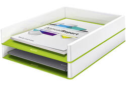 Brievenbak Leitz WOW A4 wit/groen