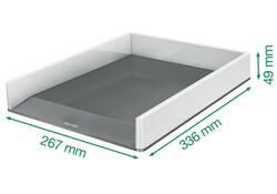 Brievenbak Leitz Wow A4 wit/grijs