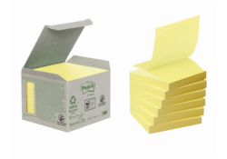 Memoblok Post-it Z-Note R330-1B recycled 76x76mm canary yellow