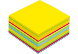 Memoblok Post-it 2030 76x76mm kubus ultra assorti