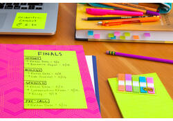 Memoblok Post-it 4690 Super Sticky 101x152mm lijn Rio