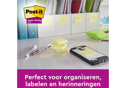 Memoblok Post-it 6920 Super Sticky 76x76mm geel