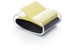 Memoblokdispenser Pro tbv Post-it Z-Notes 76x76mm incl notes transparant zwart