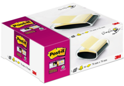Memoblokdispenser Pro tbv Post-it Z-Notes 76x76mm incl notes transparant zwart