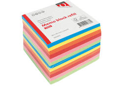 Memoblok Quantore 90x90mm 700vel losbladig assorti