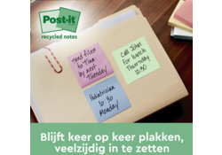 Memoblok Post-it 653-RPT 38x51mm rainbow pastel