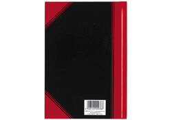 Notitieboek Bantex zwart/rood A5 lijn 70gr 96vel