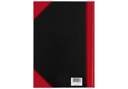 Notitieboek Bantex zwart/rood A4 lijn 70gr 96vel