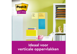 Memoblok Post-it 660 Super Sticky 102x152mm lijn rainbow