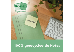Memoblok Post-it 655-1B recycled 76x127mm canary yellow