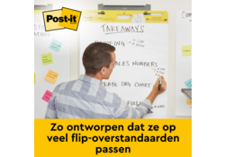 Meeting chart Post-it 563R Super Sticky 50,8x58,4cm met tafelstandaard wit