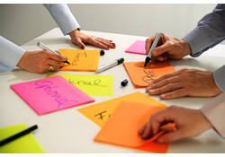 Memoblok Post-it 6845 Super Sticky 203x152mm assorti