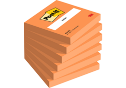 Memoblok Post-it 654 76x76mm oranje