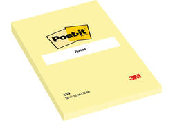 Memoblok Post-it 659 102x152mm geel