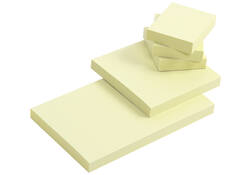 Memoblok Quantore 76x127mm geel