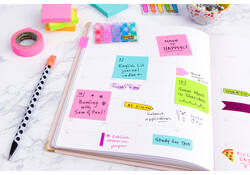 Memoblok Post-it 2028 76x76mm kubus neon kleuren