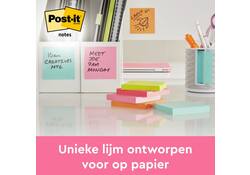 Memoblok Post-it 2028 76x76mm kubus neon kleuren