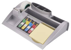 Bureau organiser Post-it C50 zilvergrijs incl inhoud