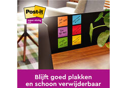 Memoblok Post-it 2028 Super Sticky 76x76mm kubus neon geel