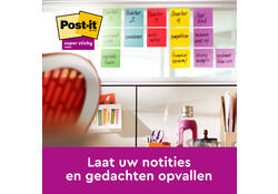 Memoblok Post-it 2028 Super Sticky 76x76mm kubus neon geel