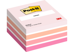 Memoblok Post-it 2028 76x76mm kubus pastel roze
