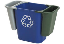 Papierbak Rubbermaid recycling medium 26L blauw