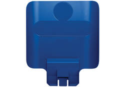 Paneel Rubbermaid Slim Jim Recyclestation voor label blauw