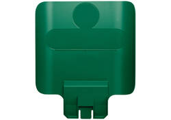 Paneel Rubbermaid Slim Jim Recyclestation voor label groen