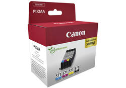 Inktcartridge Canon CLI-571 zwart + 3 kleuren