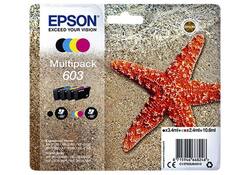 Inktcartridge Epson 603 T03U6 zwart + 3 kleuren