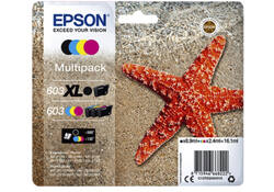 Inktcartridge Epson 603 T03A9 zwart XL+ 3 kleuren