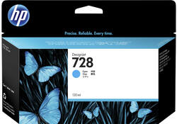 Inktcartridge HP F9J67A 728 blauw