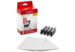 Inktcartridge Canon CLI-581 4 kleuren + 50vel fotopap 10x15cm