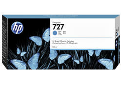 Inktcartridge HP F9J76A 727 blauw