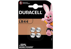 Batterij Duracell knoopcel 4xLR44 alkaline Ø11,6mm