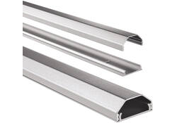 Kabelkanaal Hama hoekig 110/3,3/1,7 cm aluminium zilver