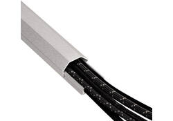 Kabelkanaal Hama hoekig 110/3,3/1,7 cm aluminium zilver
