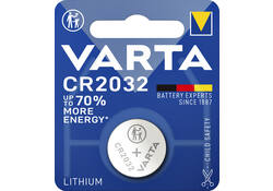 Batterij Varta knoopcel CR2032 lithium blister à 1stuk
