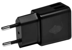 Oplader Green Mouse USB-A 2X 2.4A zwart
