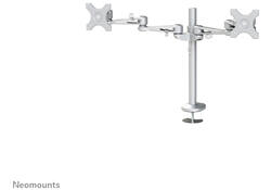 Monitorarm Neomounts D935DG 2x10-27" doorvoer zilvergrijs